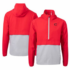 Cincinnati Reds Cutter & Buck City Connect Charter Eco Recycled Half-Zip Anorak Jacket - MLB Jackets