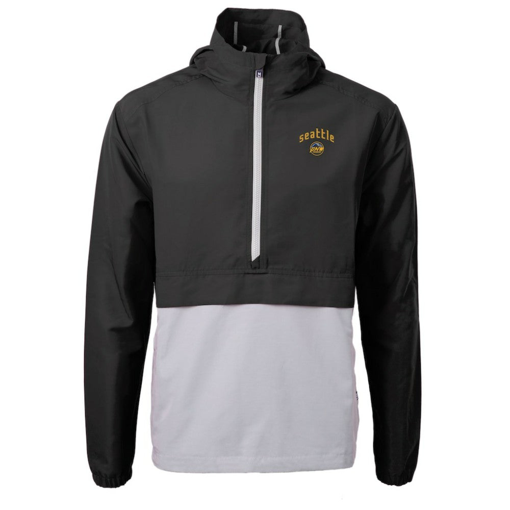 Seattle Mariners Cutter & Buck City Connect Charter Eco Recycled Half-Zip Anorak Jacket - MLB Jackets