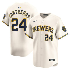 William Contreras Milwaukee Brewers Nike Home Limited Player Jersey - MLB Jerseys