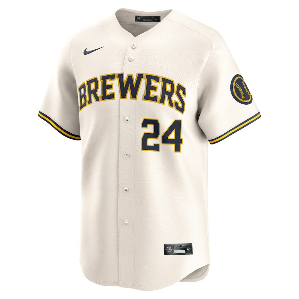 William Contreras Milwaukee Brewers Nike Home Limited Player Jersey - MLB Jerseys