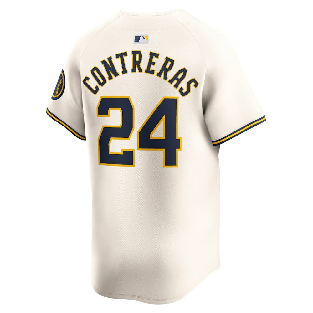 William Contreras Milwaukee Brewers Nike Home Limited Player Jersey - MLB Jerseys