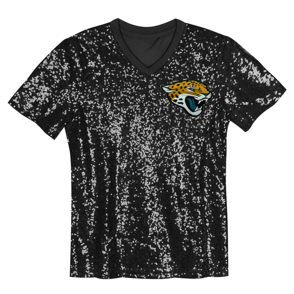 Jacksonville Jaguars Trevor Lawrence  Girls Youth Sequin V-Neck Fashion Jersey | NFL On sale