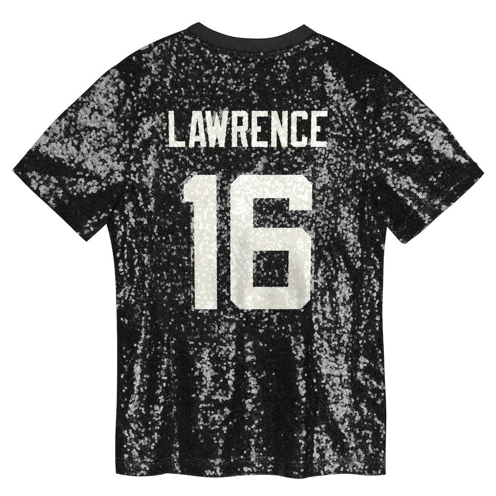 Jacksonville Jaguars Trevor Lawrence  Girls Youth Sequin V-Neck Fashion Jersey | NFL On sale