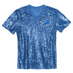 Detroit Lions Aidan Hutchinson  Girls Youth Sequin V-Neck Fashion Jersey | NFL Near me