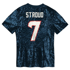 Houston Texans C.J. Stroud  Girls Youth Sequin V-Neck Fashion Jersey | NFL Near me