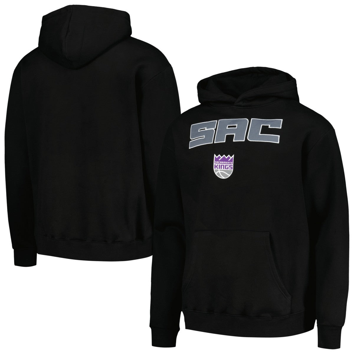 Black Sacramento Kings Stadium Essentials Unisex Terrace Pullover Hoodie | NBA