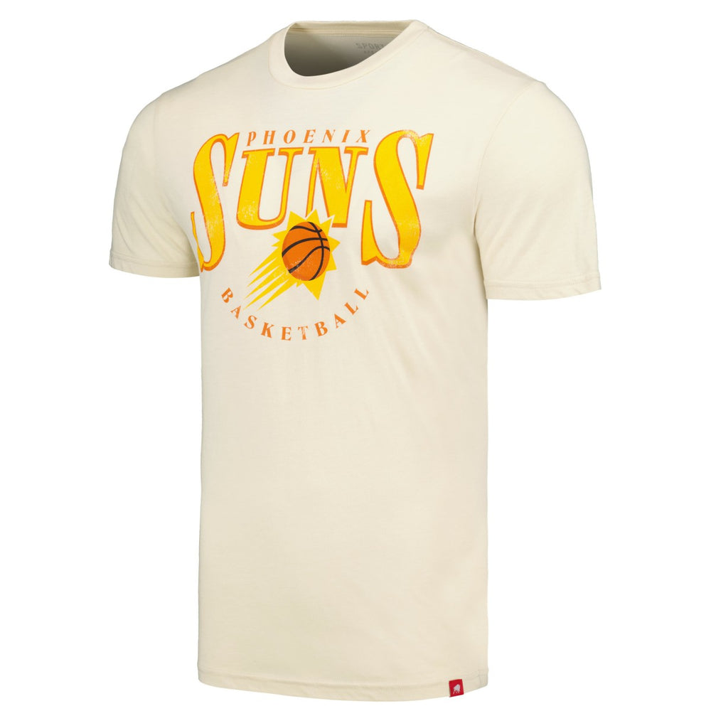 Cream Phoenix Suns Sportiqe Unisex Sunburst Tri-Blend Comfy T-Shirt | NBA