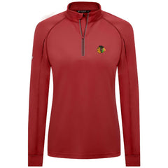 Chicago Blackhawks Levelwear Women's Kinetic Insignia Core Quarter-Zip Pullover Top -  NHL Pullover