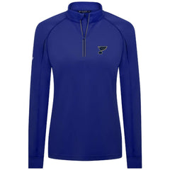 St. Louis Blues Levelwear Women's Kinetic Insignia Core Quarter-Zip Pullover Top -  NHL Pullover