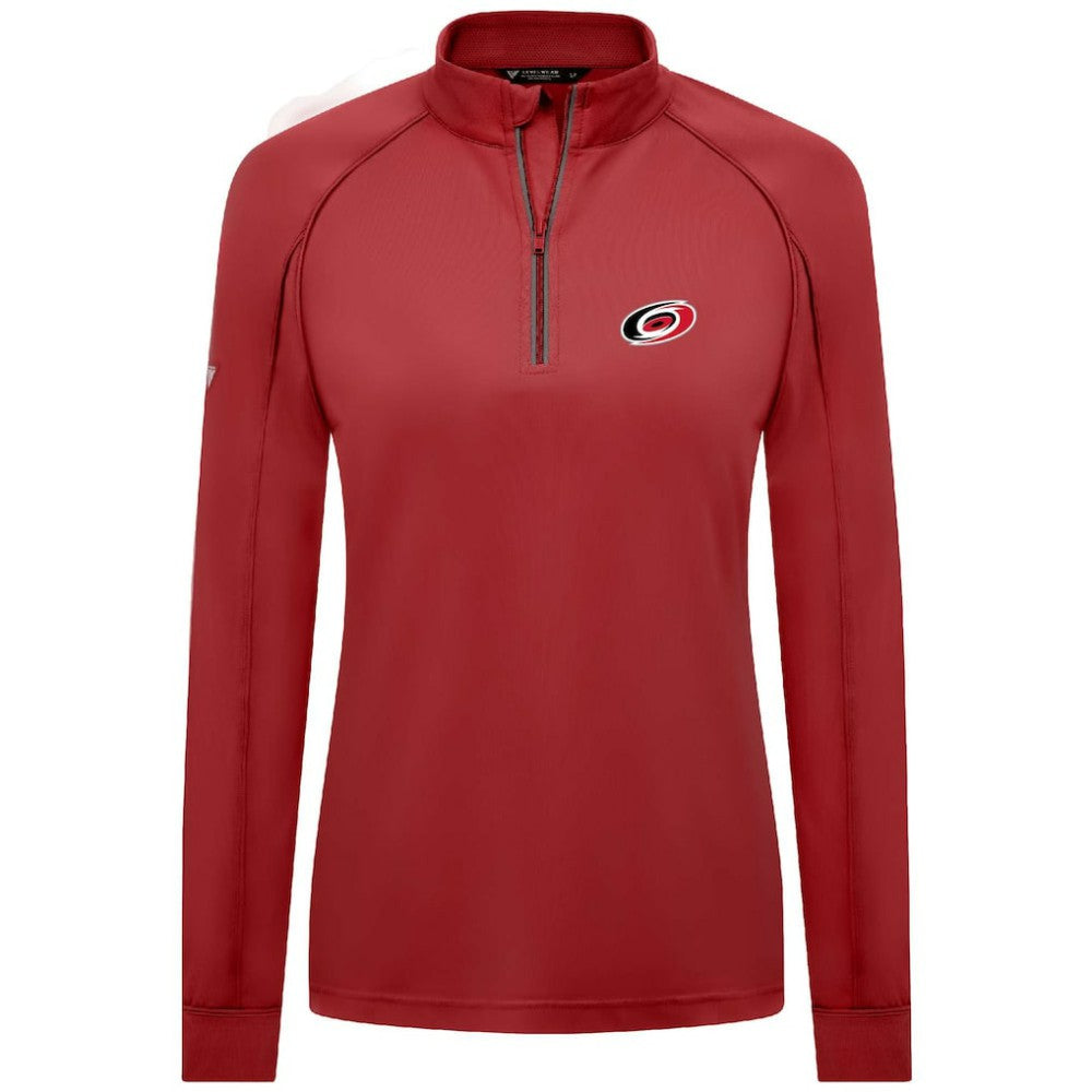 Carolina Hurricanes Levelwear Women's Kinetic Insignia Core Quarter-Zip Pullover Top -  NHL Pullover