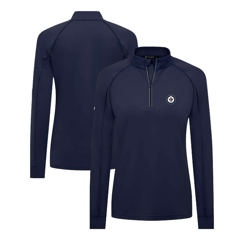 Winnipeg Jets Levelwear Women's Kinetic Insignia Core Quarter-Zip Pullover Top -  NHL Pullover
