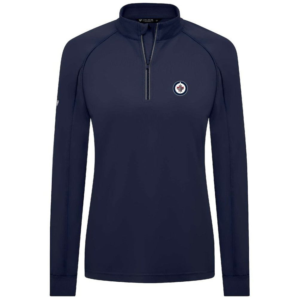 Winnipeg Jets Levelwear Women's Kinetic Insignia Core Quarter-Zip Pullover Top -  NHL Pullover
