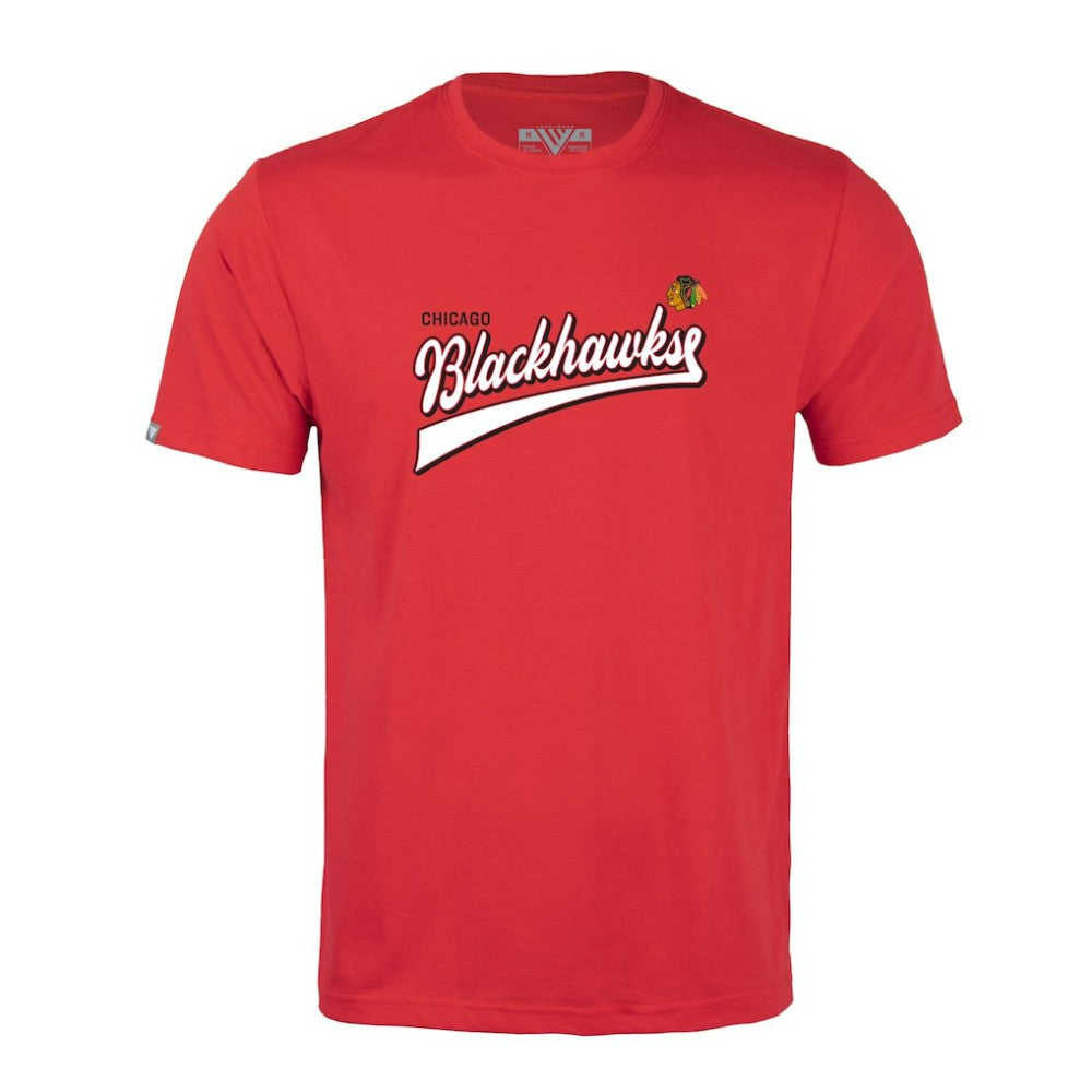 Chicago Blackhawks Levelwear Richmond Retro Script T-Shirt -  NHL T-shirts