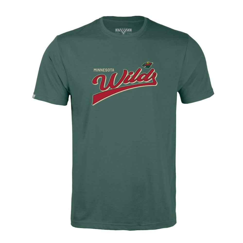 Minnesota Wild Levelwear Richmond Retro Script T-Shirt -  NHL T-shirts