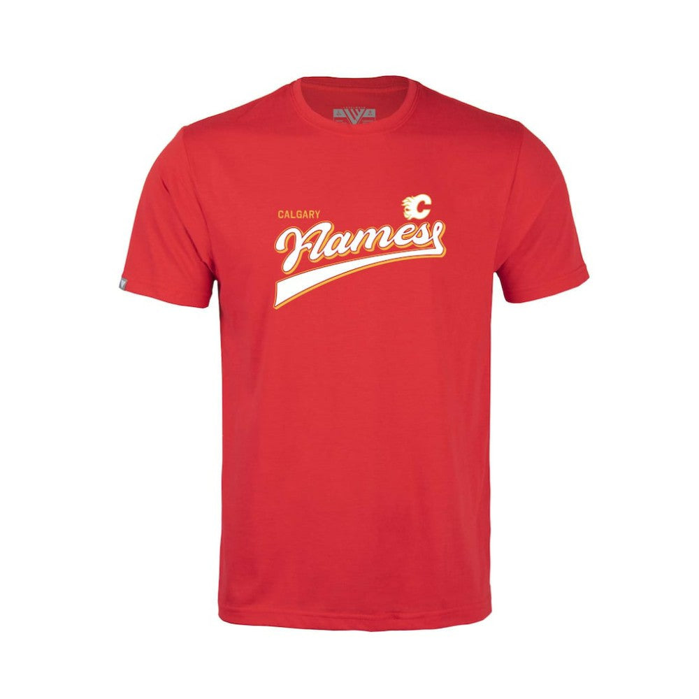 Calgary Flames Levelwear Youth Little Richmond Retro Script T-Shirt -  NHL T-shirts