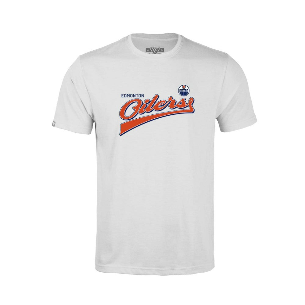Edmonton Oilers Levelwear Youth Little Richmond Retro Script T-Shirt -  NHL T-shirts