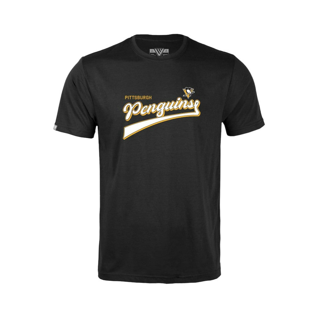 Pittsburgh Penguins Levelwear Youth Little Richmond Retro Script T-Shirt -  NHL T-shirts