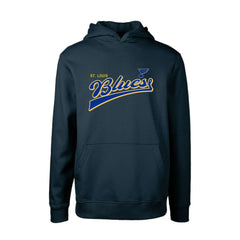 St. Louis Blues Levelwear Youth Podium Retro Script Fleece Pullover Hoodie -  NHL Hoodies