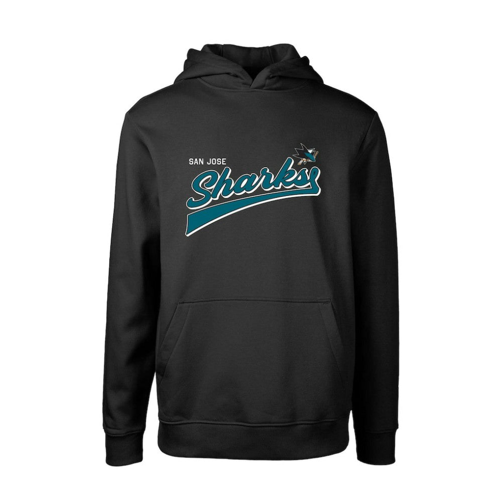 San Jose Sharks Levelwear Youth Podium Retro Script Fleece Pullover Hoodie -  NHL Hoodies