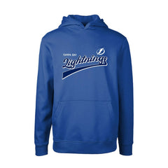 Tampa Bay Lightning Levelwear Youth Podium Retro Script Fleece Pullover Hoodie -  NHL Hoodies