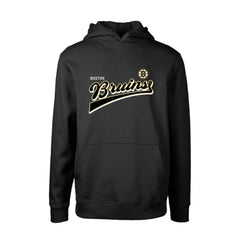 Boston Bruins Levelwear Youth Podium Retro Script Fleece Pullover Hoodie -  NHL Hoodies