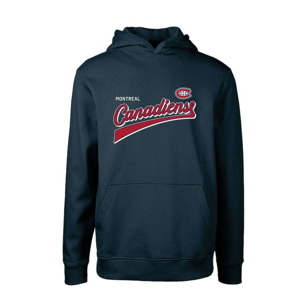 Montreal Canadiens Levelwear Youth Podium Retro Script Fleece Pullover Hoodie -  NHL Hoodies
