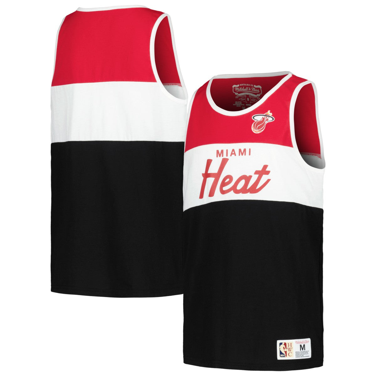 Red/Black Miami Heat Youth Hardwood Classics Special Script Tank Top | NBA