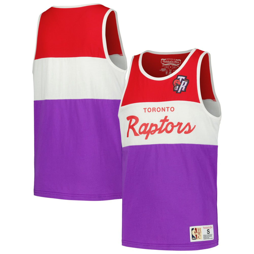 Purple Toronto Raptors Youth Hardwood Classics Special Script Tank Top | NBA