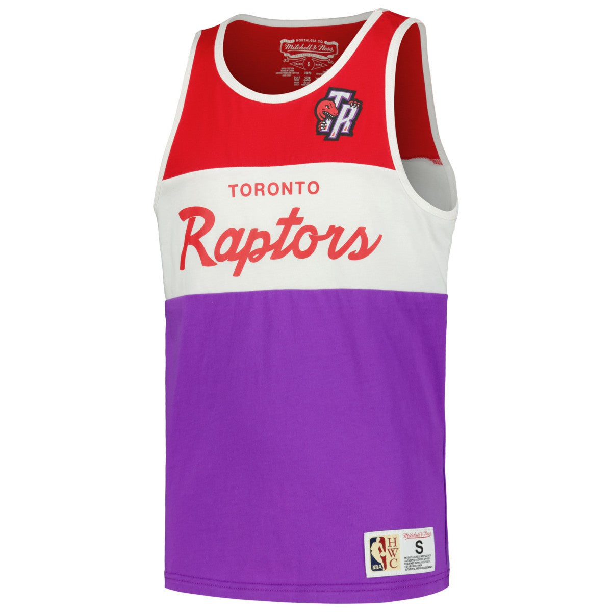 Purple Toronto Raptors Youth Hardwood Classics Special Script Tank Top | NBA