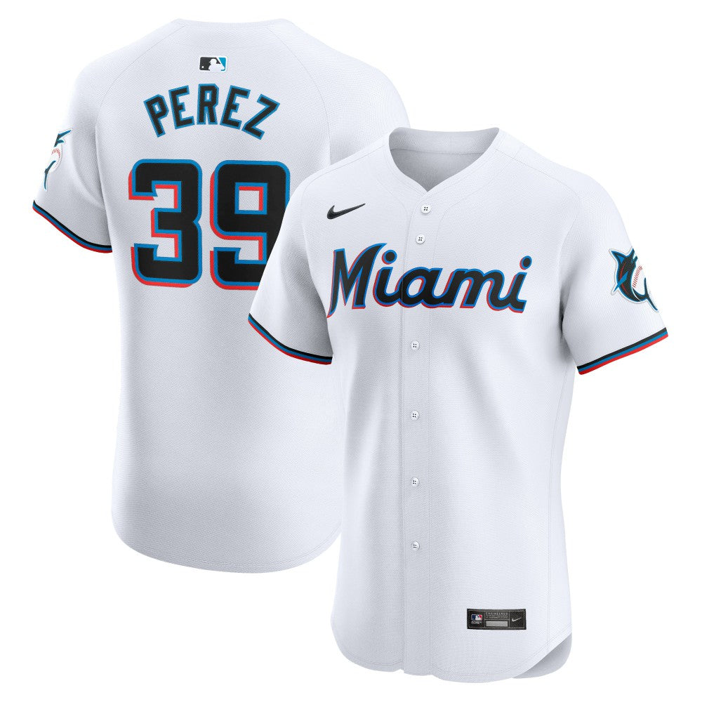 Eury Perez Miami Marlins Nike Home Elite Player Jersey - MLB Jerseys