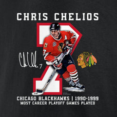 Chris Chelios Chicago Blackhawks Jersey Retirement T-Shirt -  NHL T-shirts