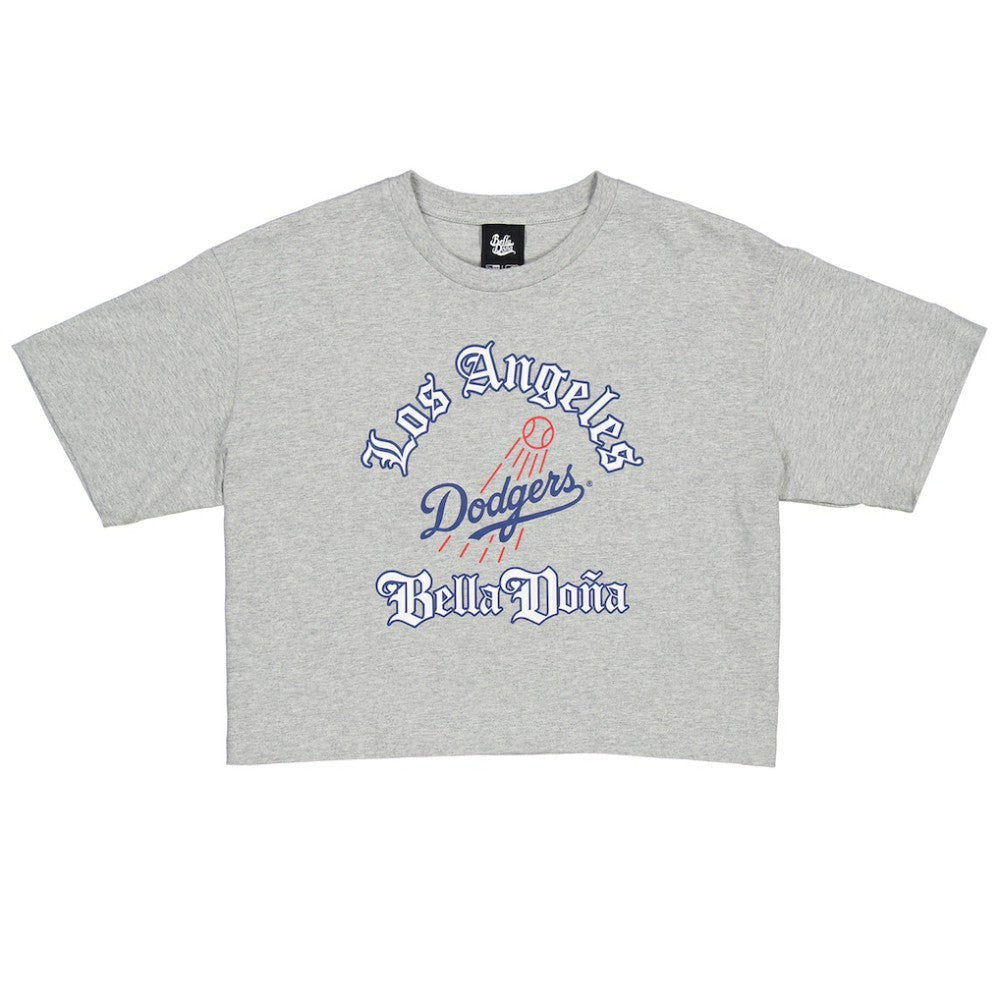 New Era Women's Bella Dona x Los Angeles Dodgers Boxy Crop T-Shirt - MLB T-shirts