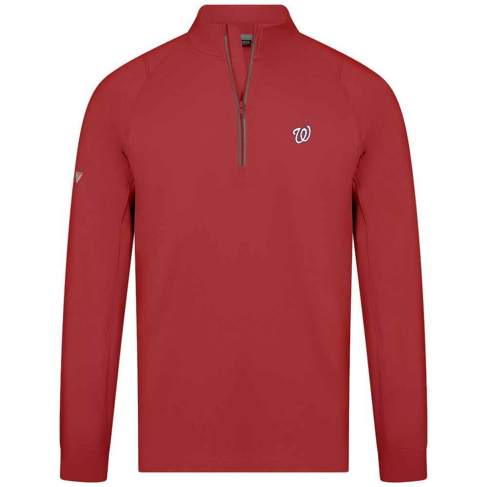 Washington Nationals Levelwear Theory Insignia Quarter-Zip Pullover - MLB Pullover
