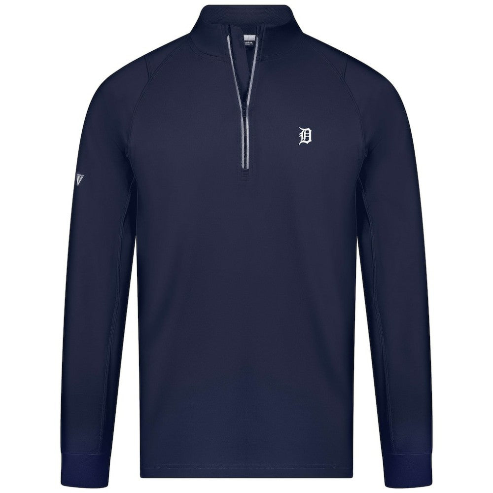 Detroit Tigers Levelwear Theory Insignia Quarter-Zip Pullover - MLB Pullover
