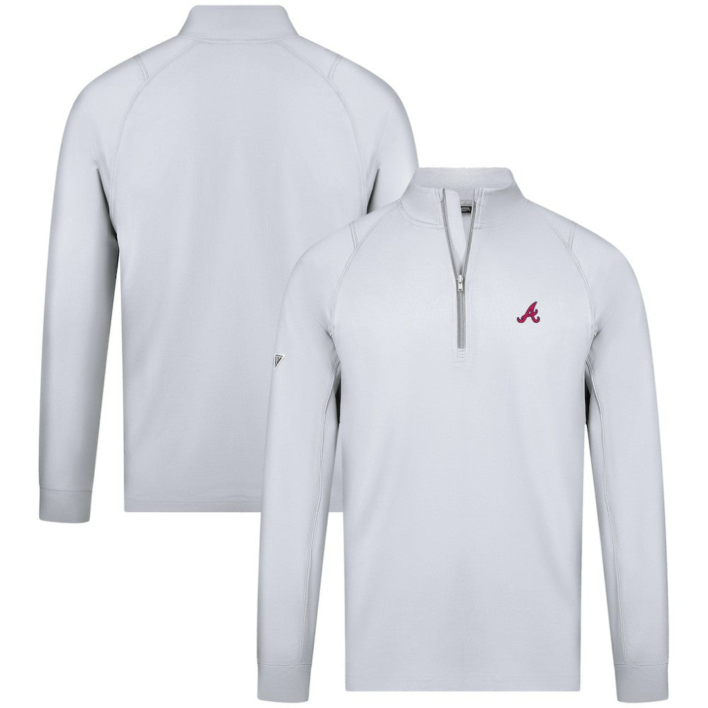 Atlanta Braves Levelwear Theory Insignia Quarter-Zip Pullover - MLB Pullover