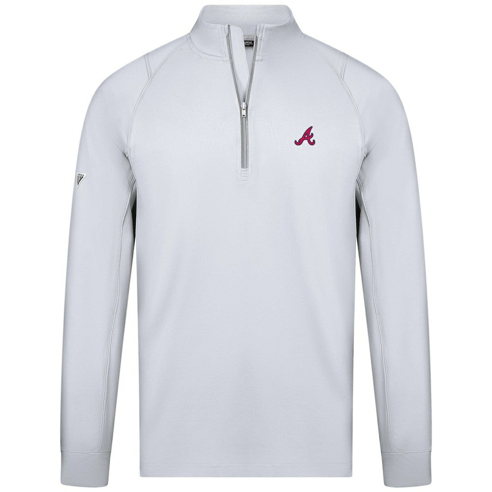 Atlanta Braves Levelwear Theory Insignia Quarter-Zip Pullover - MLB Pullover