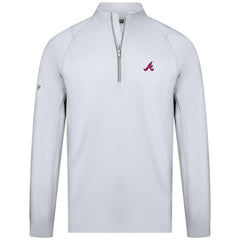 Atlanta Braves Levelwear Theory Insignia Quarter-Zip Pullover - MLB Pullover