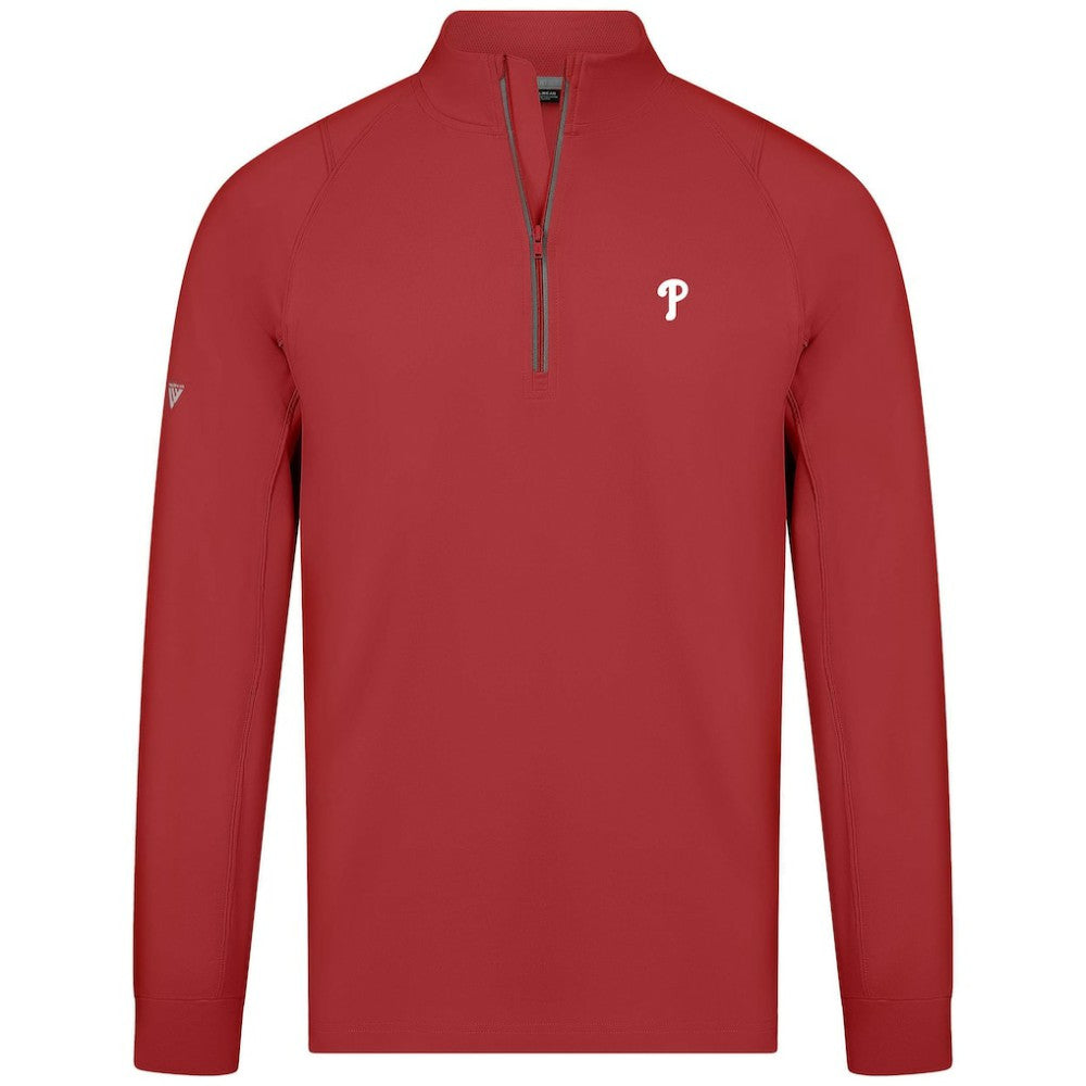 Philadelphia Phillies Levelwear Theory Insignia Quarter-Zip Pullover - MLB Pullover