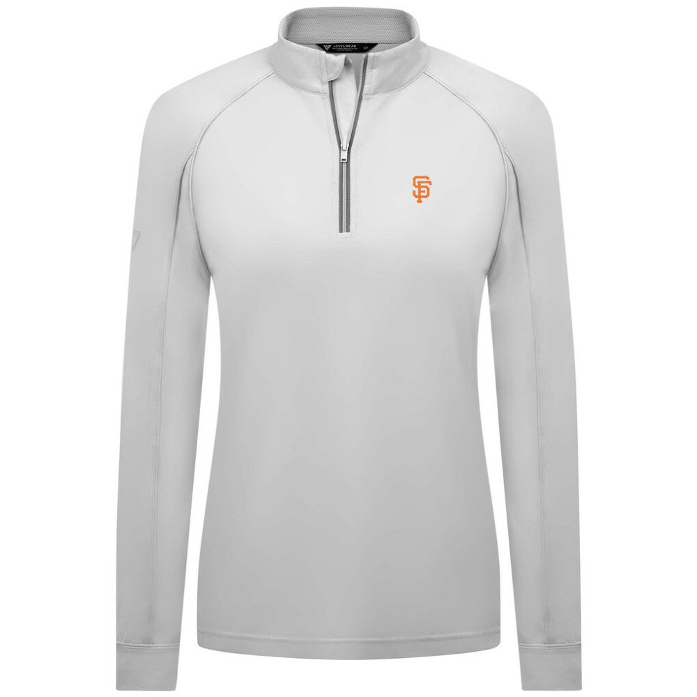 San Francisco Giants Levelwear Women's Kinetic Insignia Quarter-Zip Pullover - MLB Pullover