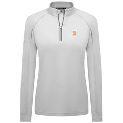 San Francisco Giants Levelwear Women's Kinetic Insignia Quarter-Zip Pullover - MLB Pullover