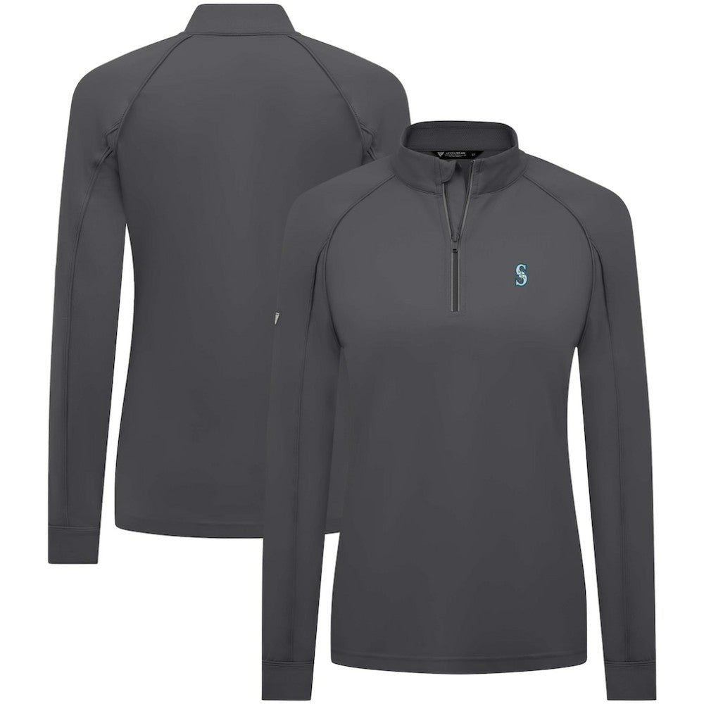 Seattle Mariners Levelwear Women's Kinetic Insignia Quarter-Zip Pullover - MLB Pullover