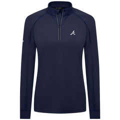Atlanta Braves Levelwear Women's Kinetic Insignia Quarter-Zip Pullover - MLB Pullover