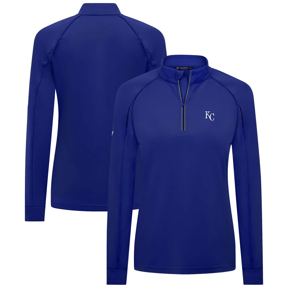 Kansas City Royals Levelwear Women's Kinetic Insignia Quarter-Zip Pullover - MLB Pullover