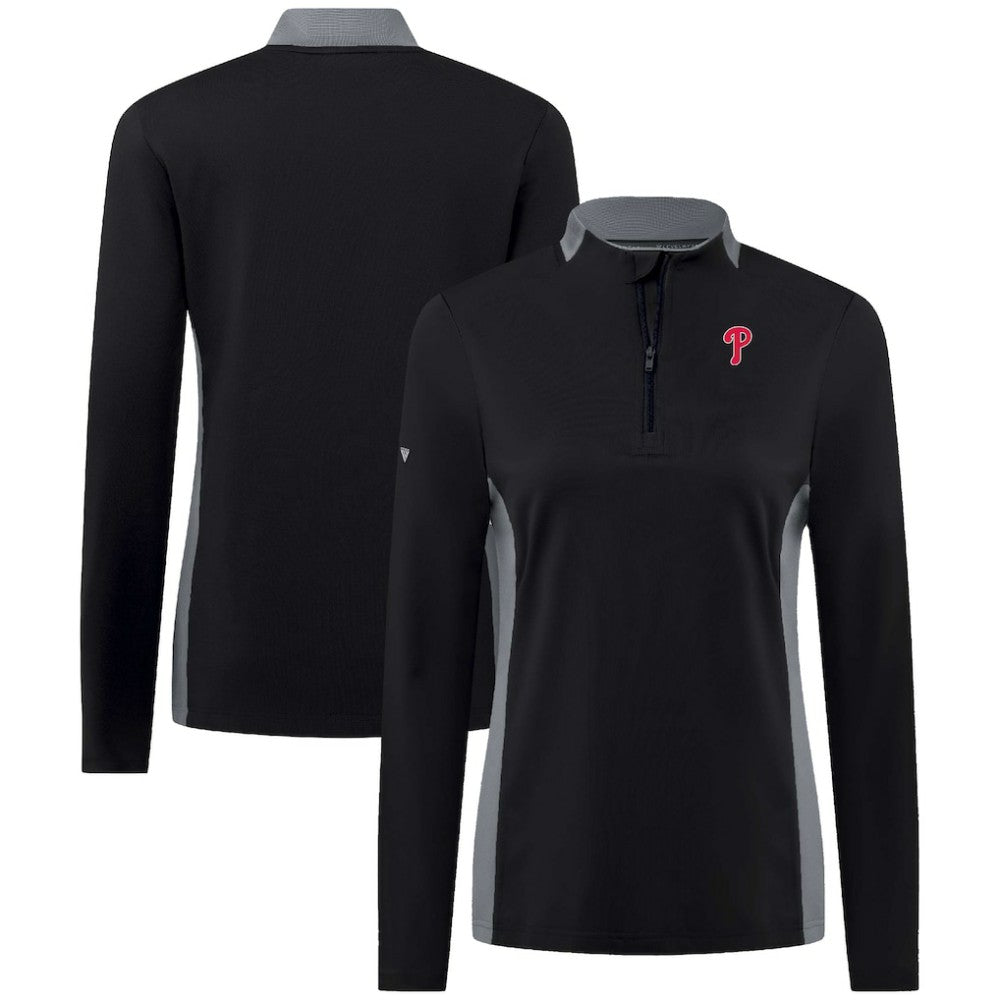 Philadelphia Phillies Levelwear Women's Moxie Insignia Quarter-Zip Pullover - MLB Pullover