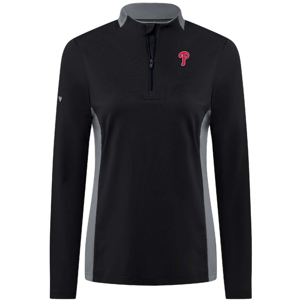 Philadelphia Phillies Levelwear Women's Moxie Insignia Quarter-Zip Pullover - MLB Pullover
