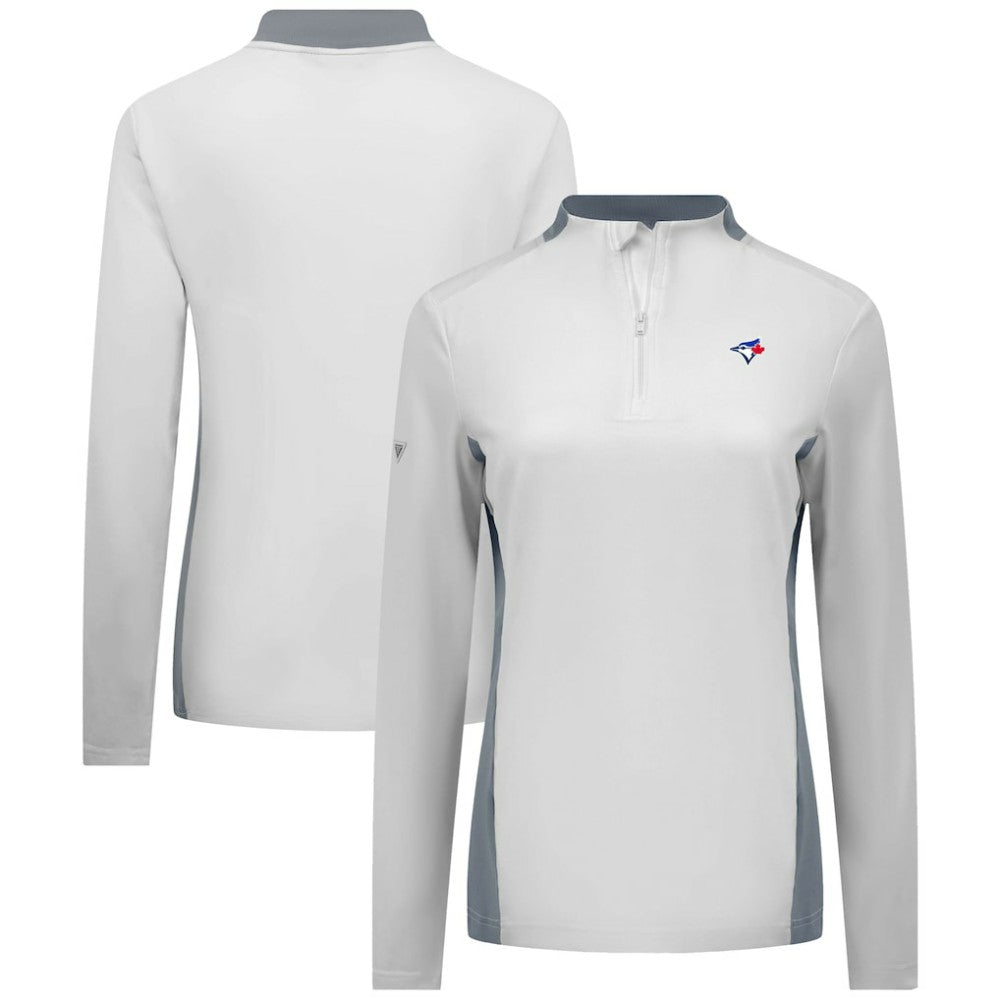Toronto Blue Jays Levelwear Women's Moxie Insignia Quarter-Zip Pullover - MLB Pullover