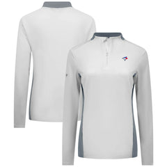 Toronto Blue Jays Levelwear Women's Moxie Insignia Quarter-Zip Pullover - MLB Pullover