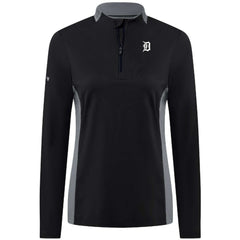 Detroit Tigers Levelwear Women's Moxie Insignia Quarter-Zip Pullover - MLB Pullover