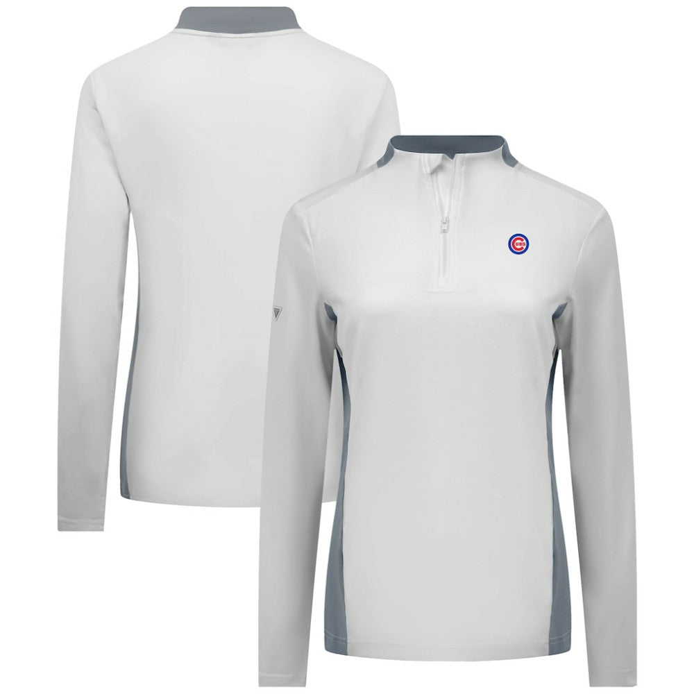 Chicago Cubs Levelwear Women's Moxie Insignia Quarter-Zip Pullover - MLB Pullover