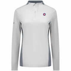 Chicago Cubs Levelwear Women's Moxie Insignia Quarter-Zip Pullover - MLB Pullover